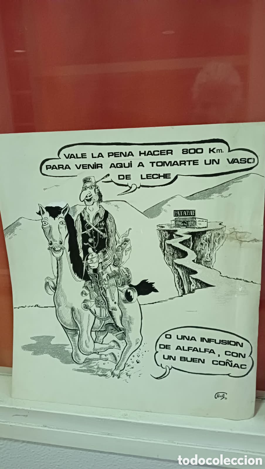 Arte: Dibujo firmado por Perote