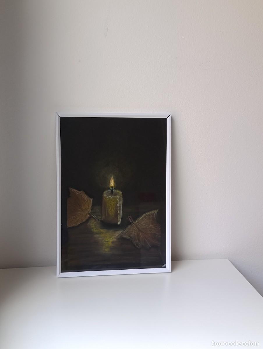 Arte: L&aacute;mina oil pastel &rdquo;luz de oto&ntilde;o&rdquo;