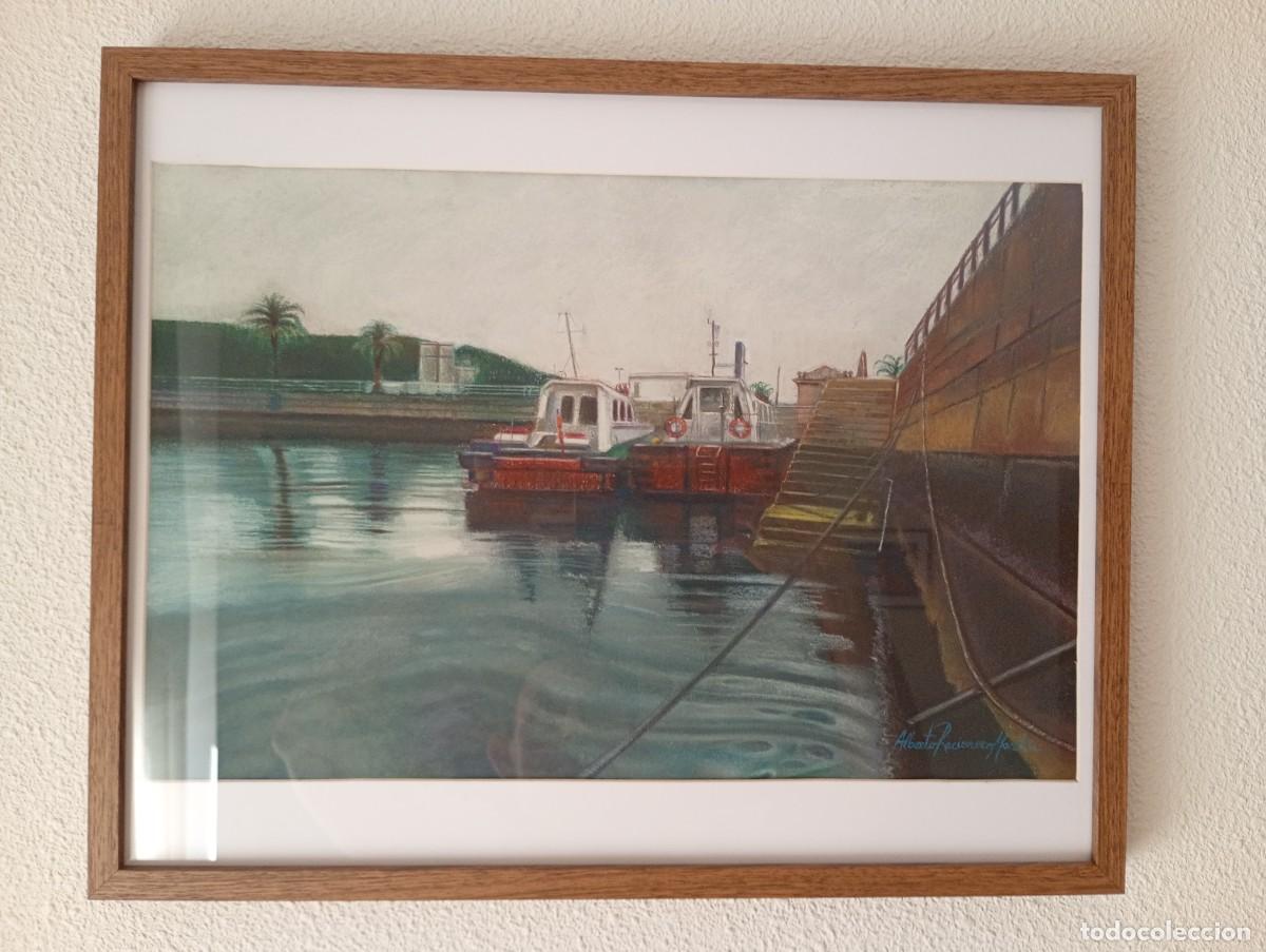 Arte: Pastel original de tema marinero - Foto 5