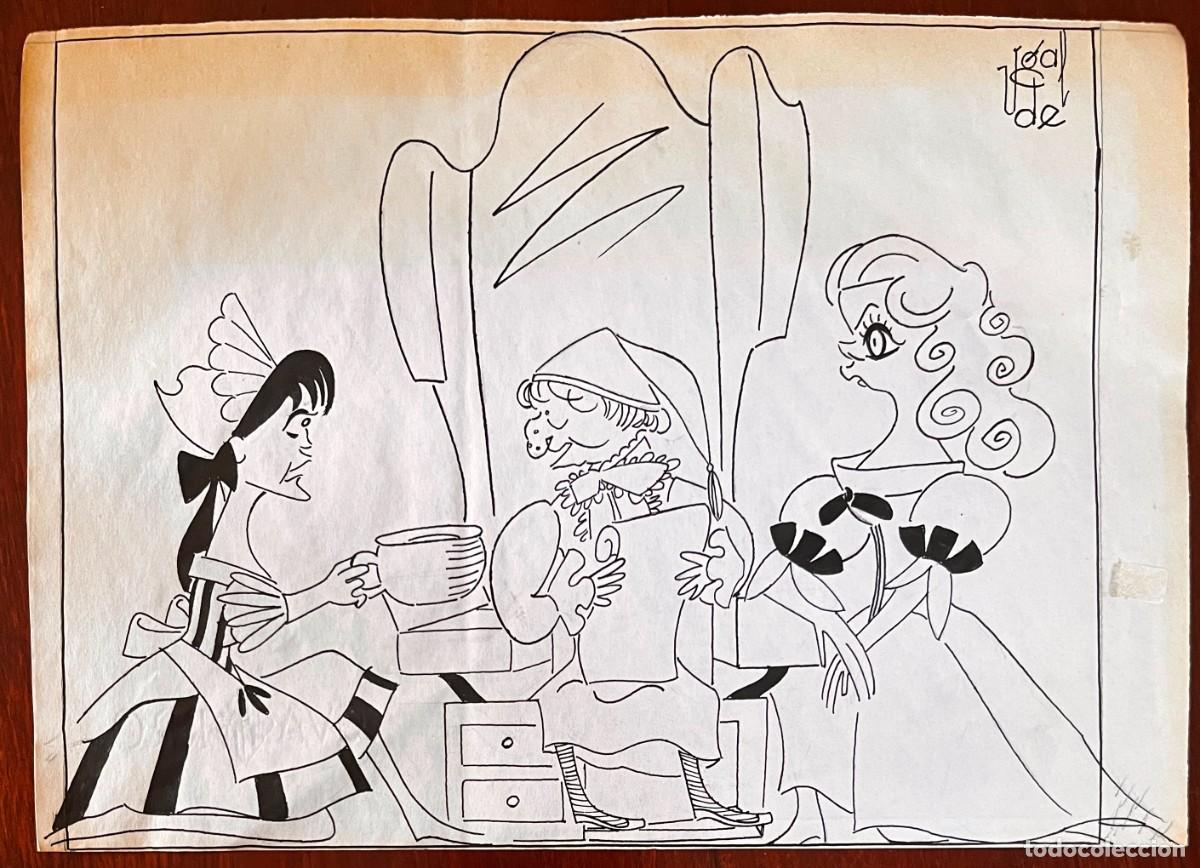 Arte: FRANCISCO UGALDE, CARICATURA ORIGINAL, AMPARO BAR&Oacute;, ANTONIO VICO Y ANA MAR&Iacute;A