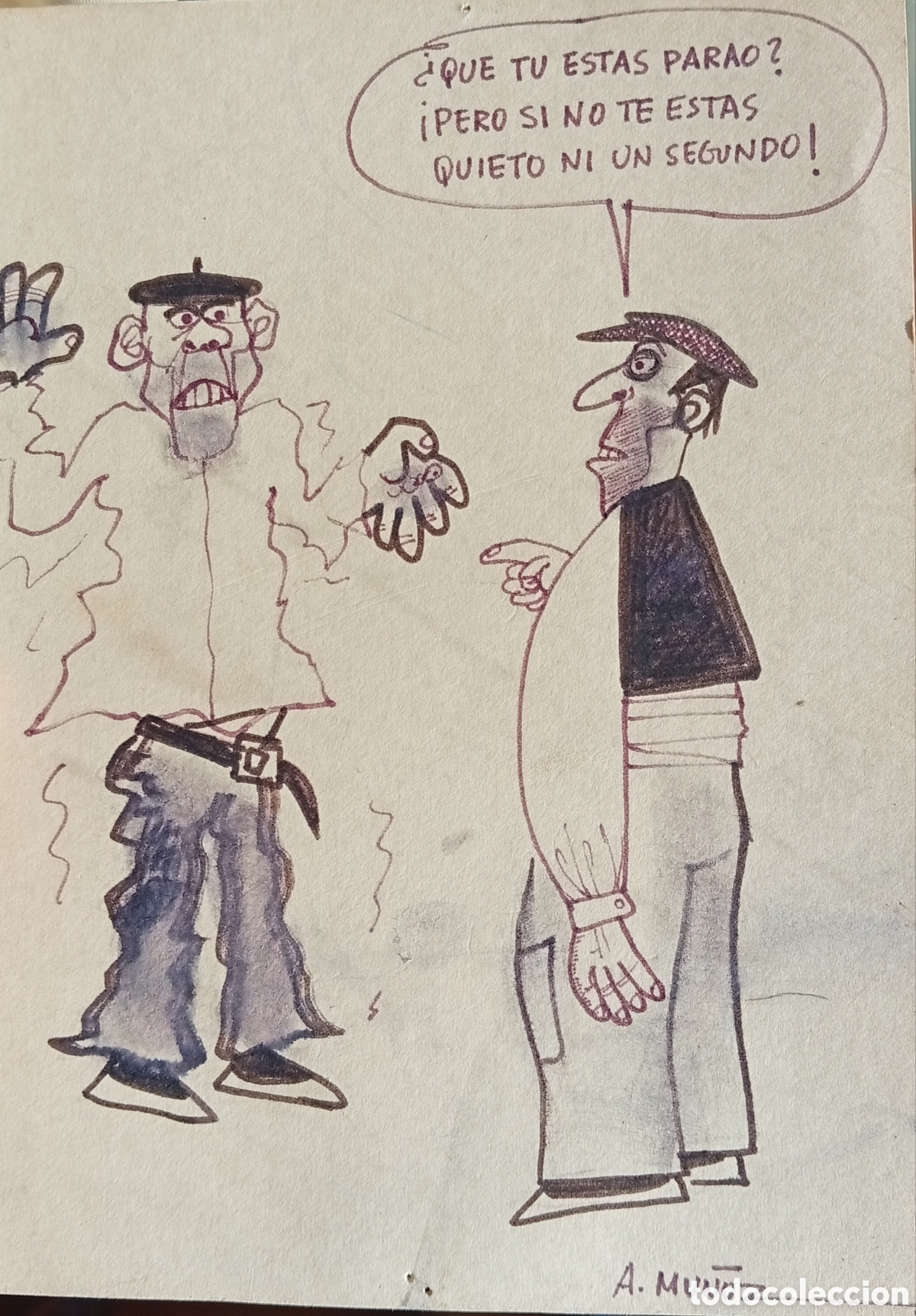 Arte: A Mu&ntilde;oz Bonito dibujo tintas