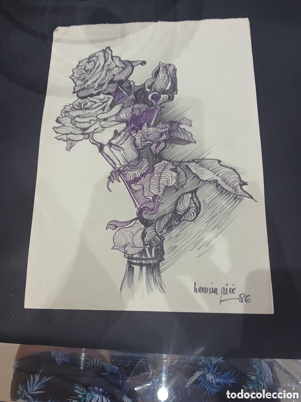 Arte: Dibujo original firmado