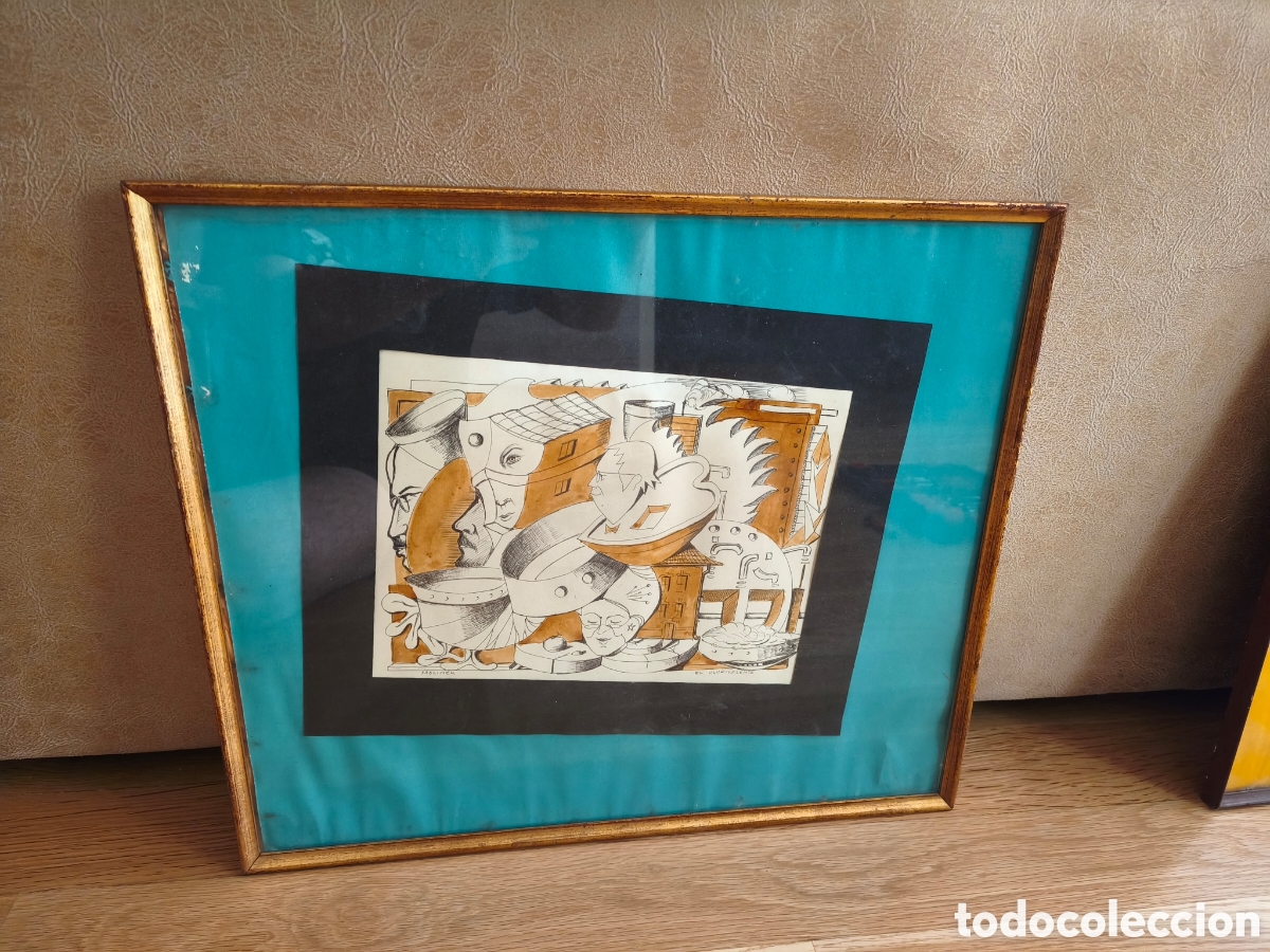 Arte: DIBUJO ORIGINAL A TINTA Y AGUADA &rdquo;EL PLURIVALENTE&rdquo; - JOS&Eacute; MAR&Iacute;A MOLINER