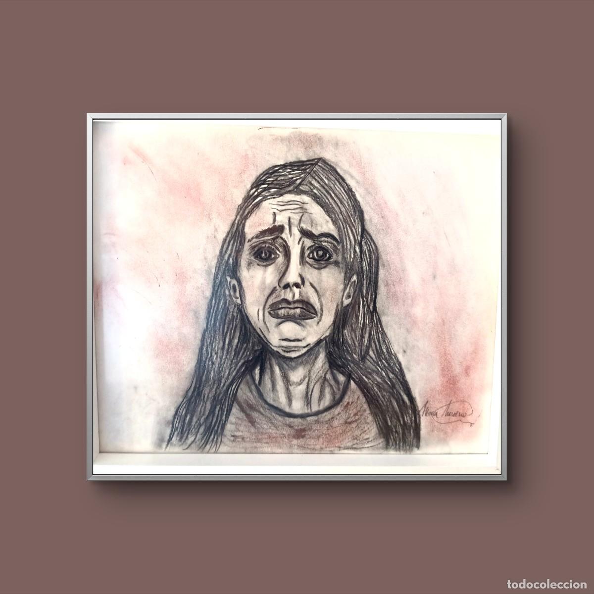 Arte: La inocencia herida&rdquo; &rdquo; Dibujo original en carboncillo grafito