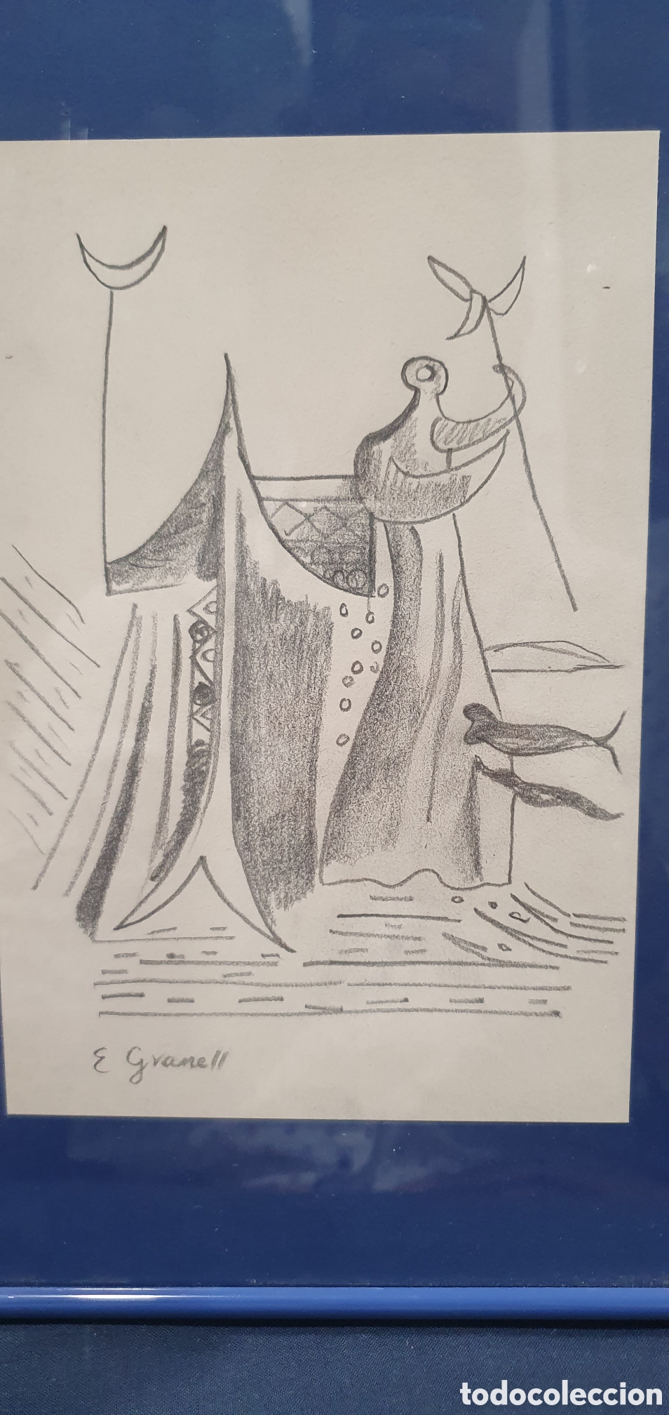 Arte: SALIDA 0.01&euro;. Dibujo a l&aacute;piz tipo Granell. (L135)
