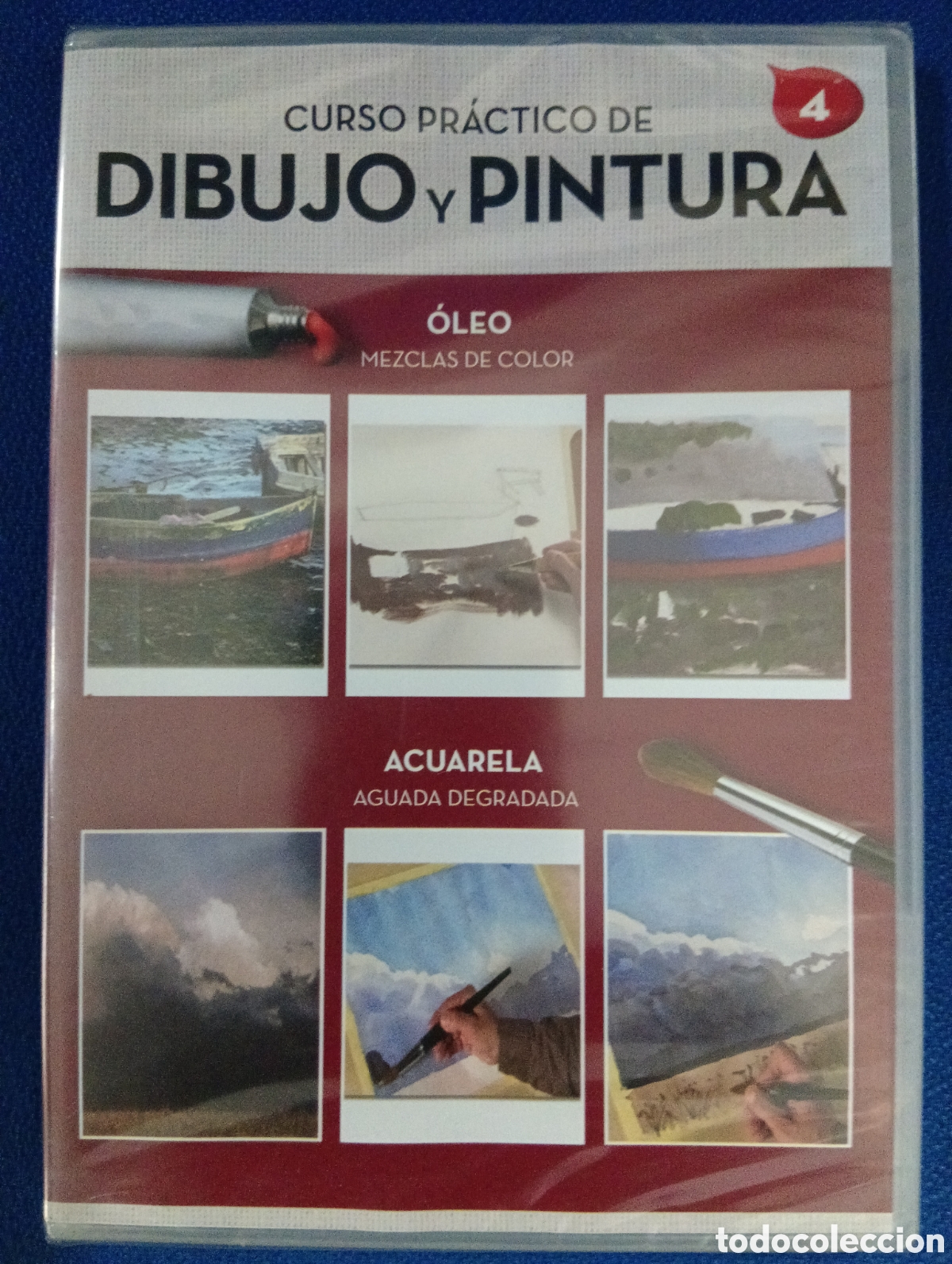 Arte: Curso pr&aacute;ctico de Dibujo y pintura. Oleo, mezclas de colores. Tomo 4