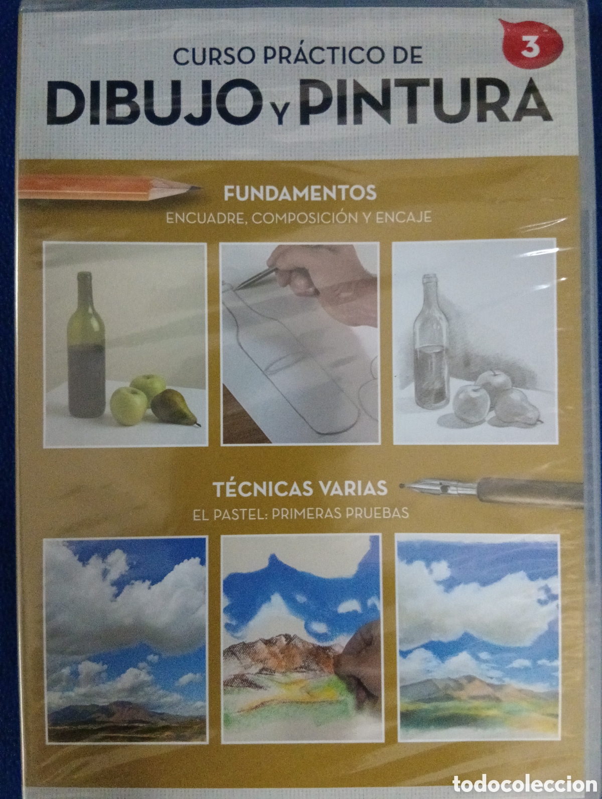 Arte: Curso pr&aacute;ctico de Dibujo y pintura. Fundamentos. Encuadre composicion y encaje. Tomo 3