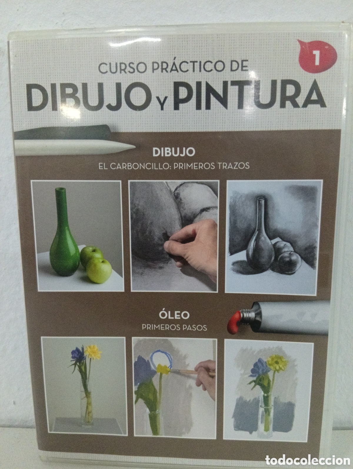 Arte: Curso pr&aacute;ctico de Dibujo y pintura. Dibujo. El carboncillo. Primeros trazos. Tomo 1