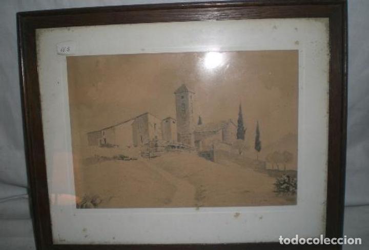 Arte: Sant Esteve de Marganell - tinta - carbonet - firmat i datat de 1927