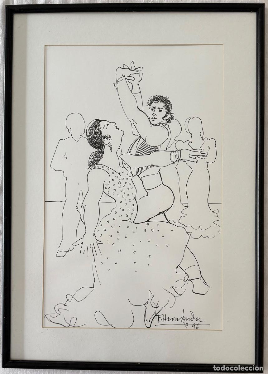 Arte: Dibujo a tinta sobre papel Paco Hern&aacute;ndez