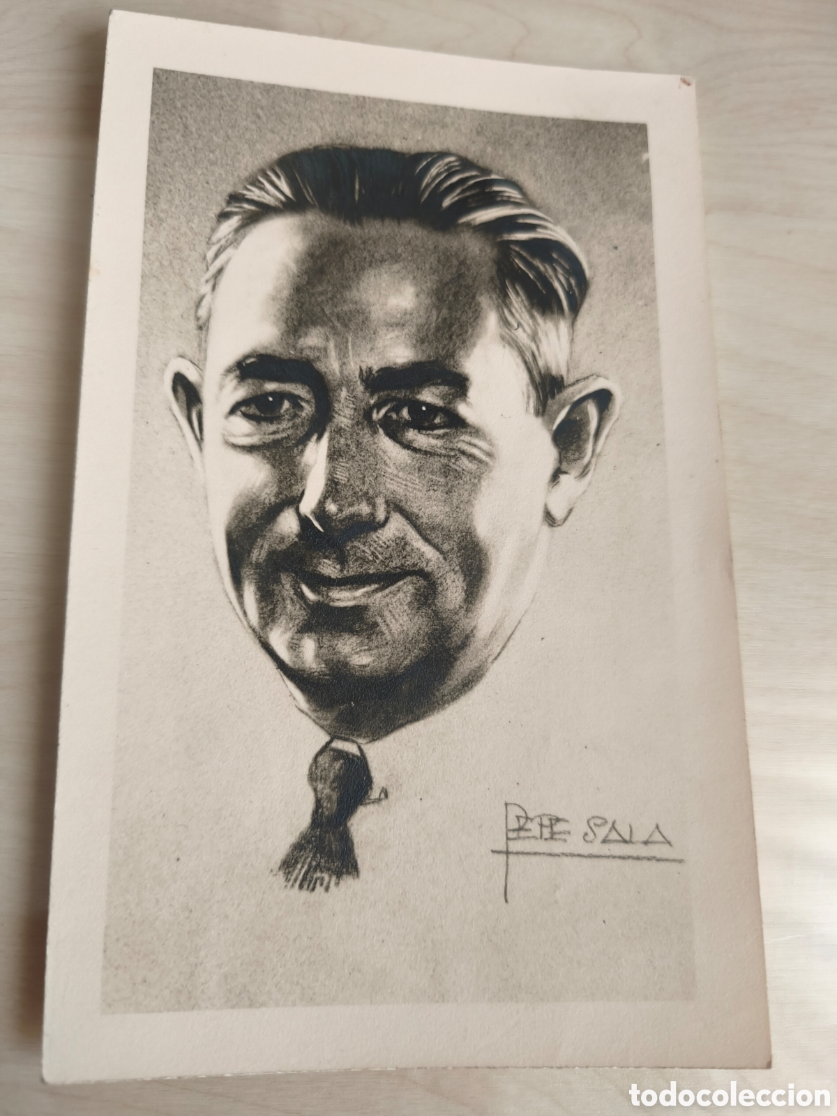 Arte: Retrato masculino a carboncillo del artista Pepe Sala