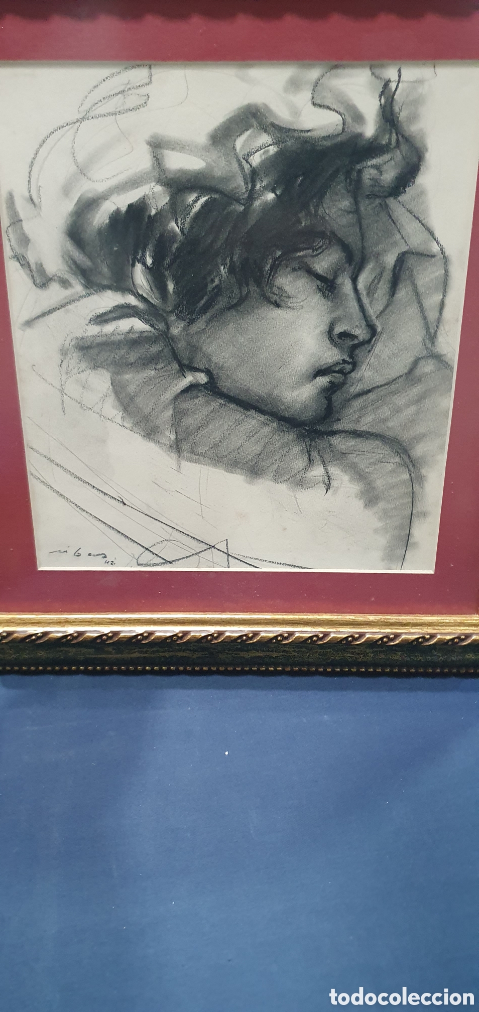 Arte: Federico Ribas Montenegro. Dibujo a carboncillo. (L135)