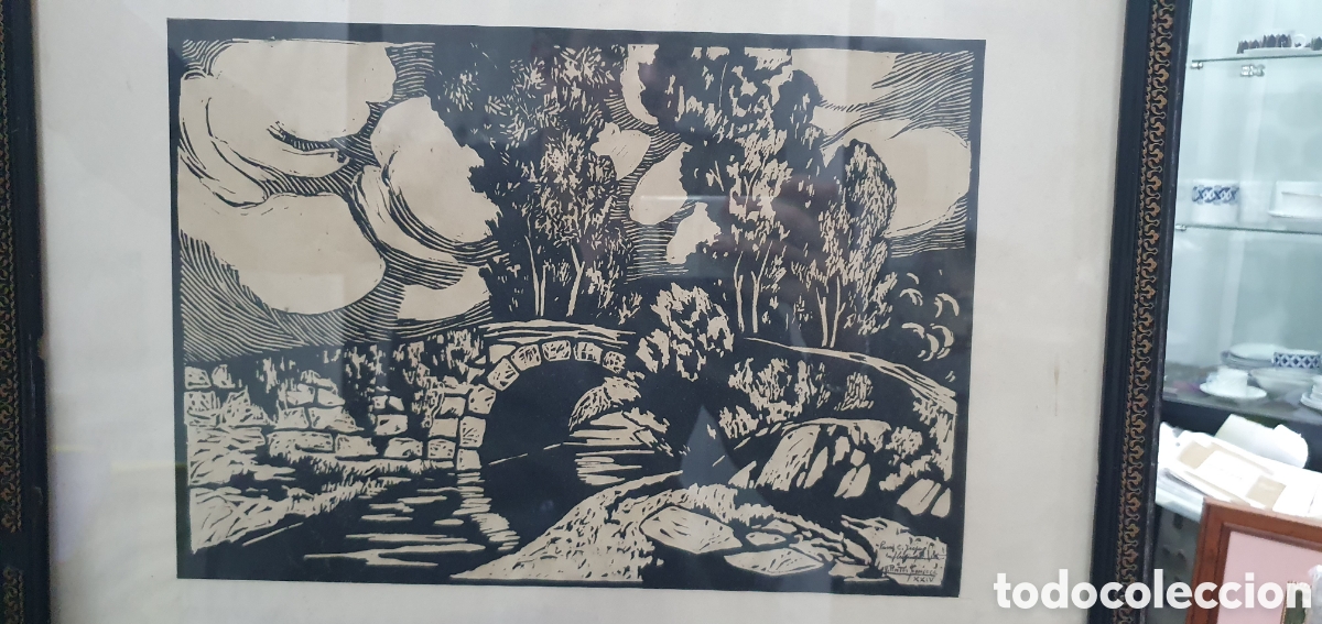 Arte: Pintos Fonseca. Dibujo a tinta. Pintor gallego. (L135)