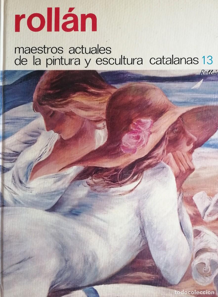Arte: Jordi Roll&aacute;n. Maestros actuales de la pintura y escultura catalanas. Dibujo dedicado y firmado 1976.