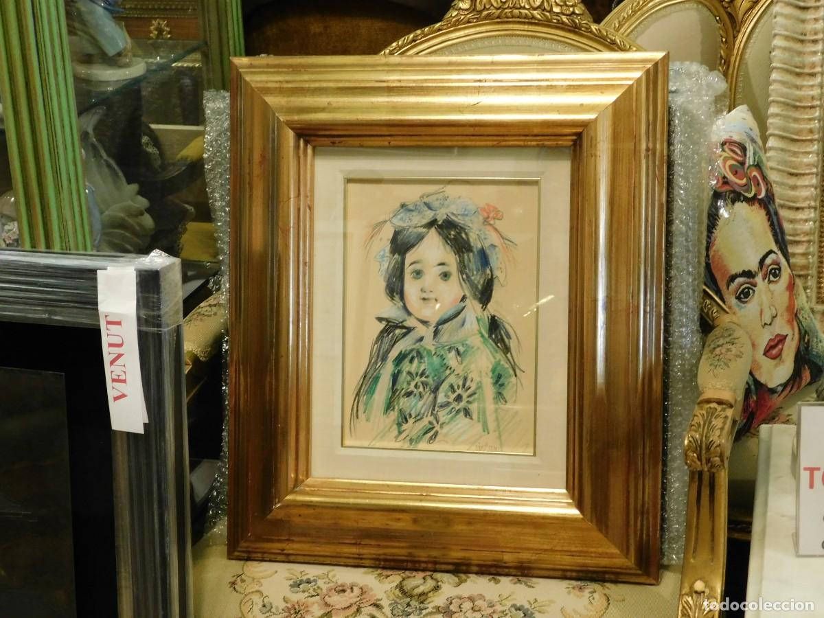 Arte: EXQUISITA Y DECORATIVA OBRA DE VIVES FIERRO MU&Ntilde;ECA