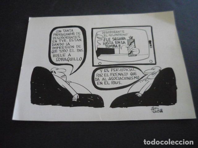 Arte: TIRA COMICA DEL ILUSTRADOR DON LUCAS DIBUJO ORIGINAL 19 X 25 CM