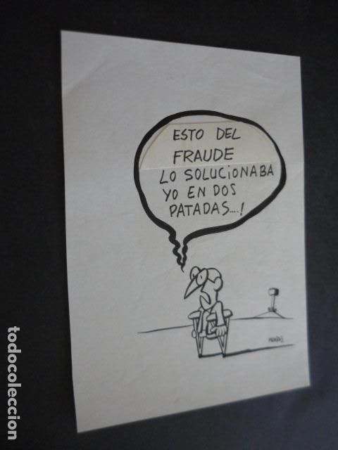 Kunst: TIRA COMICA DEL ILUSTRADOR NAVAS DIBUJO ORIGINAL 21 X 15 CM