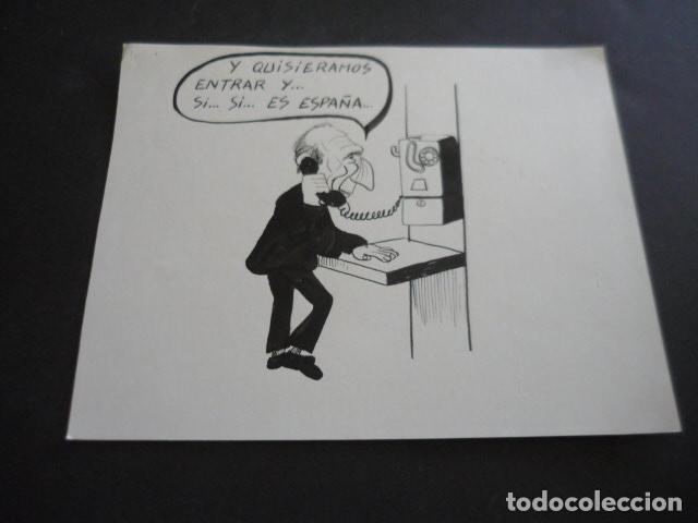 Kunst: TIRA COMICA DEL ILUSTRADOR NAVAS DIBUJO ORIGINAL 18 X 24 CM