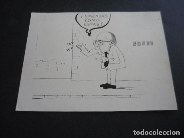 Art: TIRA COMICA DEL ILUSTRADOR NAVAS DIBUJO ORIGINAL 17 X 23 CM