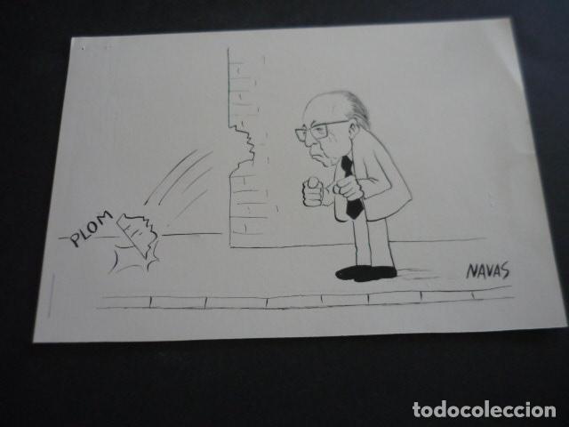 Kunst: TIRA COMICA DEL ILUSTRADOR NAVAS DIBUJO ORIGINAL 17 X 24 CM