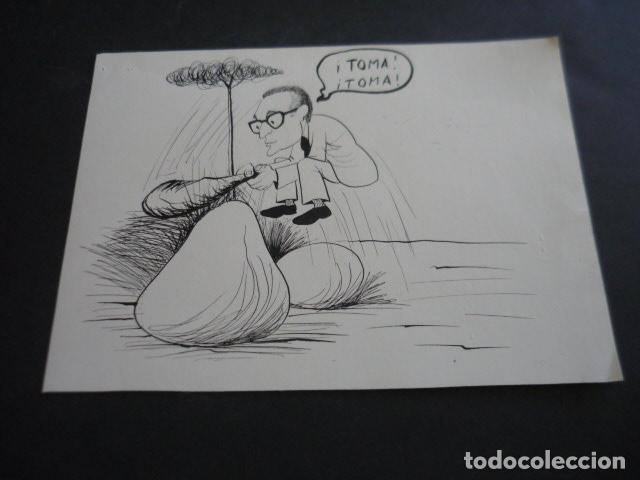 Arte: TIRA COMICA DEL ILUSTRADOR NAVAS DIBUJO ORIGINAL 17 X 24 CM