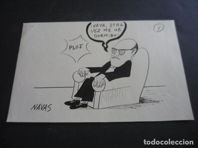 Art: TIRA COMICA DEL ILUSTRADOR NAVAS DIBUJO ORIGINAL 17 X 24 CM