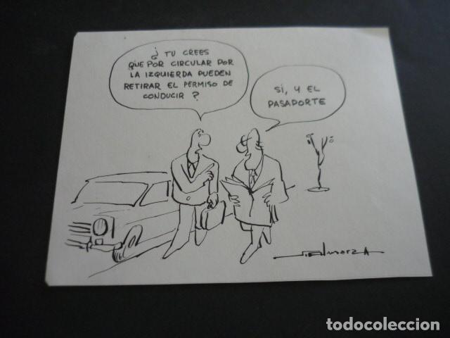 Art: TIRA COMICA DEL ILUSTRADOR ALMARZA DIBUJO ORIGINAL 18 X 24 CM