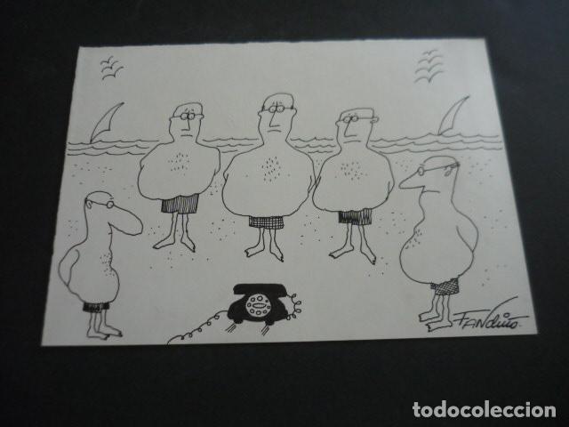 Kunst: TIRA COMICA DEL ILUSTRADOR FANDI&Ntilde;O DIBUJO ORIGINAL 17 X 23 CM