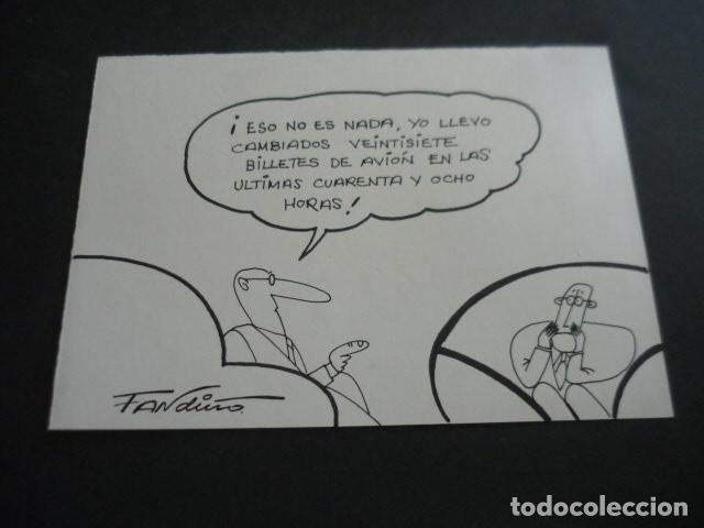 Kunst: TIRA COMICA DEL ILUSTRADOR FANDI&Ntilde;O DIBUJO ORIGINAL 17 X 23 CM
