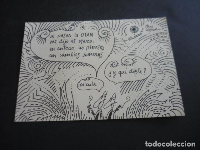 Art: TIRA COMICA DEL ILUSTRADOR PEPE MOLLEDA DIBUJO ORIGINAL 16 X 21 CM