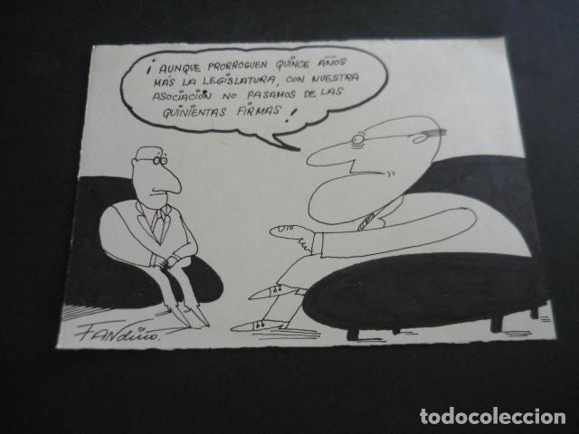Art: TIRA COMICA DEL ILUSTRADOR FANDI&Ntilde;O DIBUJO ORIGINAL 17 X 22 CM