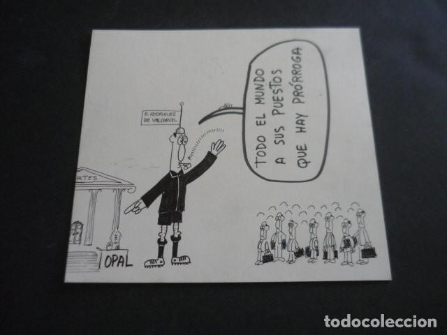 Kunst: TIRA COMICA DEL ILUSTRADOR OPAL DIBUJO ORIGINAL 17 X 18 CM