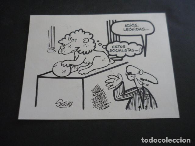 Arte: TIRA COMICA DEL ILUSTRADOR SALAS DIBUJO ORIGINAL 15 X 21 CM