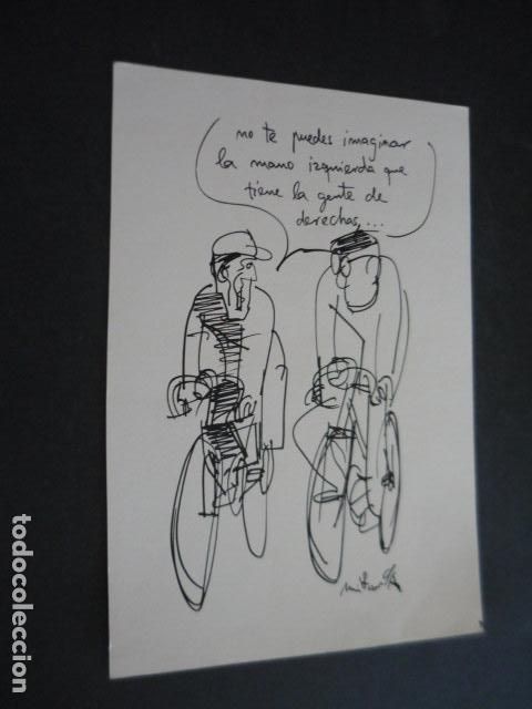 Kunst: TIRA COMICA DEL ILUSTRADOR LORENZO MIRANDA DIBUJO ORIGINAL 16 X 23 CM