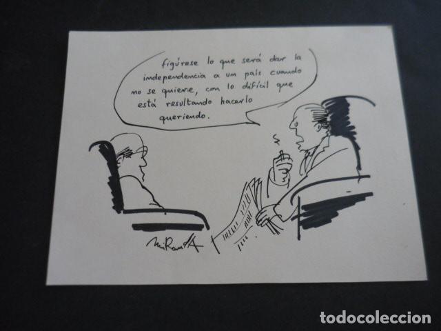Art: TIRA COMICA DEL ILUSTRADOR LORENZO MIRANDA DIBUJO ORIGINAL 17 X 22 CM