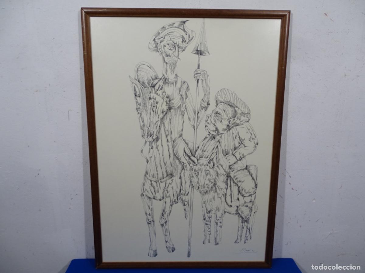 Art: GRNA DIBUJO TINTA JOAN PIJOAN I MUXART. DON QUIJOTE Y SANCHO PANZA 96.