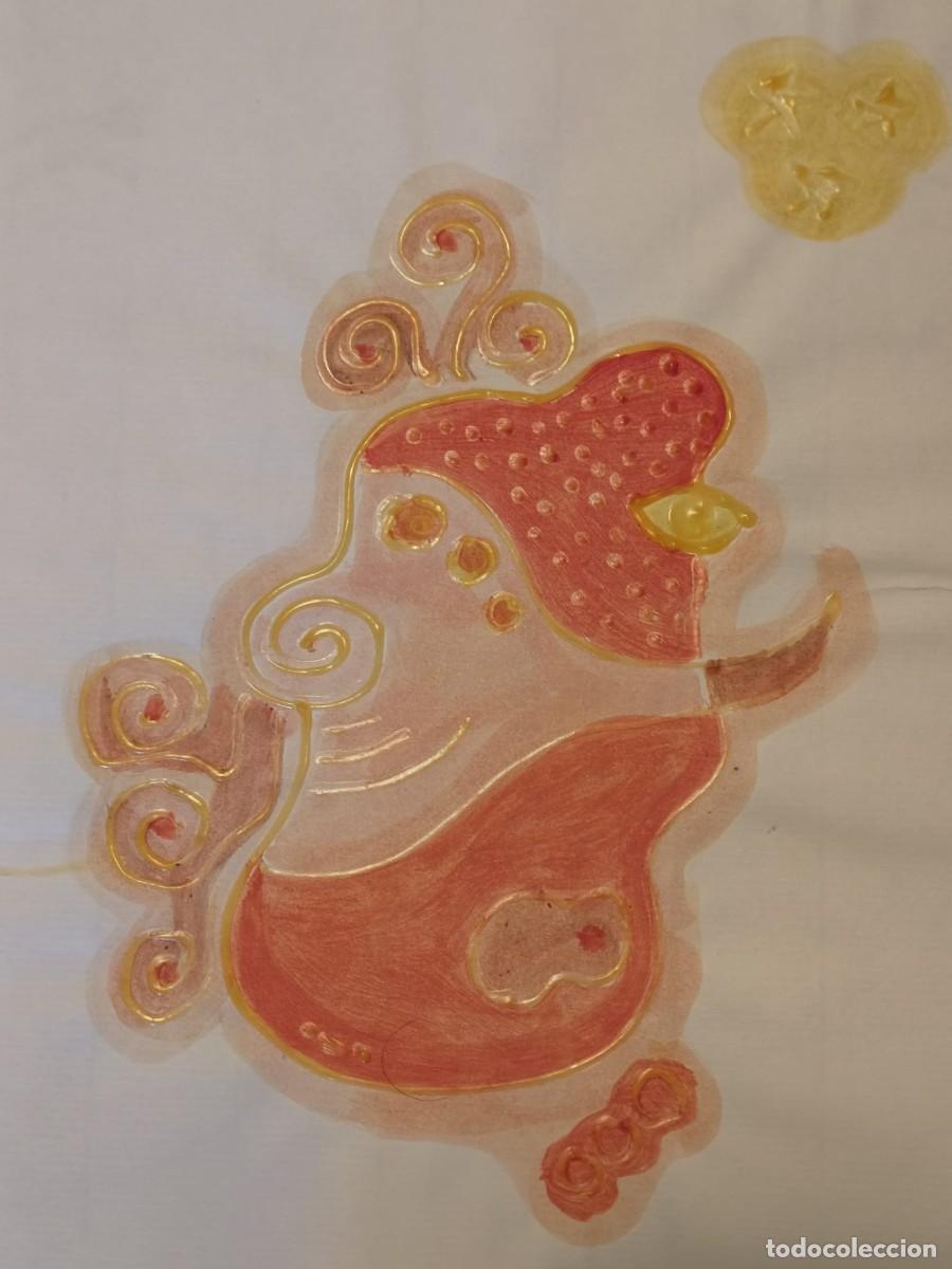 Art: Original. Tinta y acr&iacute;lio sobre papel verjurado. 21x29cm. Sin t&iacute;tulo. Firmado SBLS