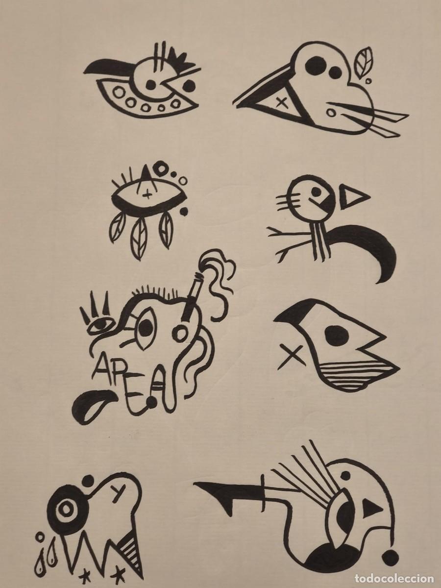 Art: Dibujo original, serie bestiarios. Tinta sobre papel verjurado. 21x29cm. Sin t&iacute;tulo. Firmado SBLS