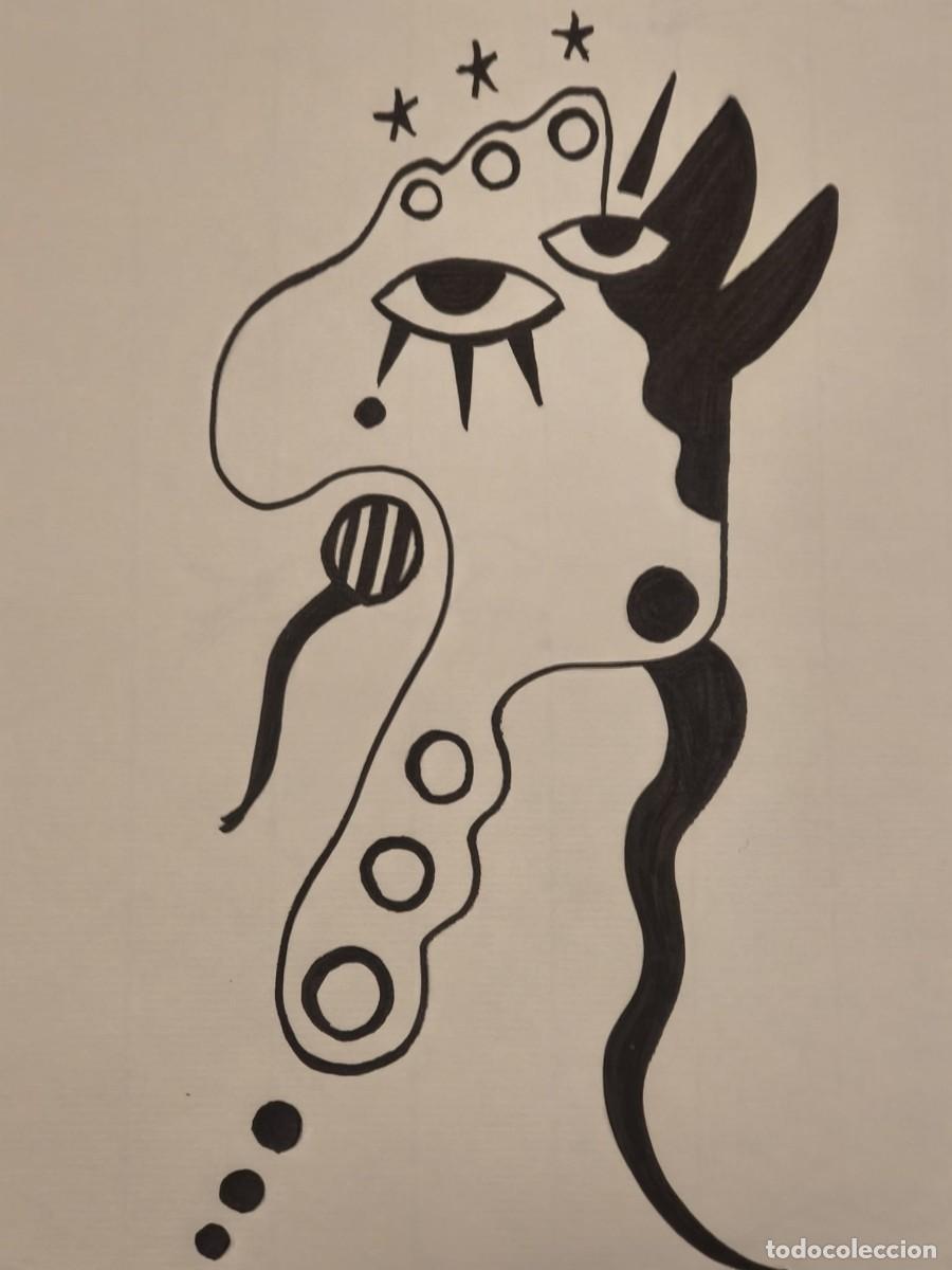 Art: Dibujo original, serie bestiarios. Tinta sobre papel verjurado. 21x29cm. Sin t&iacute;tulo. Firmado SBLS