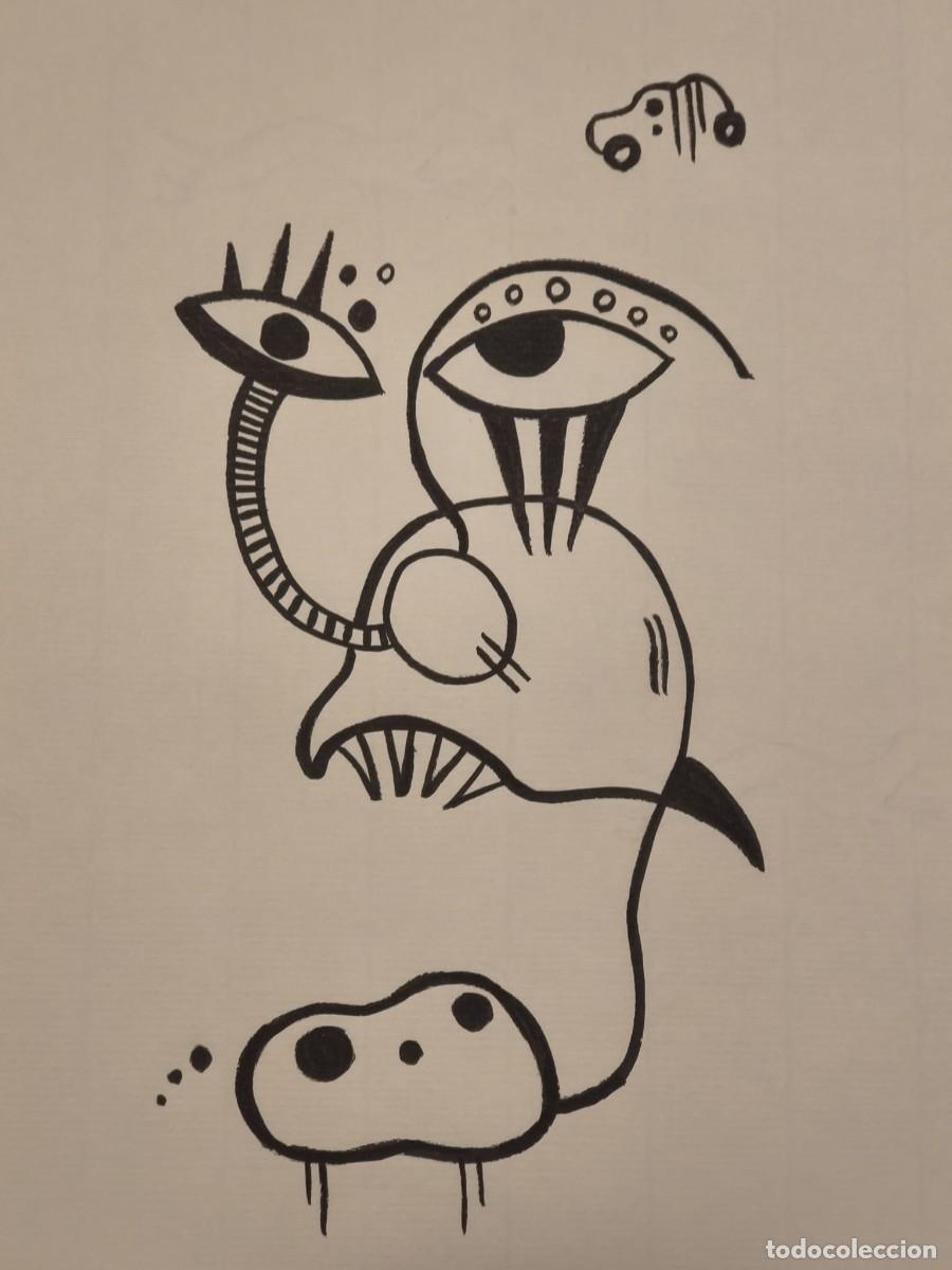 Art: Dibujo original, serie bestiarios. Tinta sobre papel verjurado. 21x29cm. Sin t&iacute;tulo. Firmado SBLS