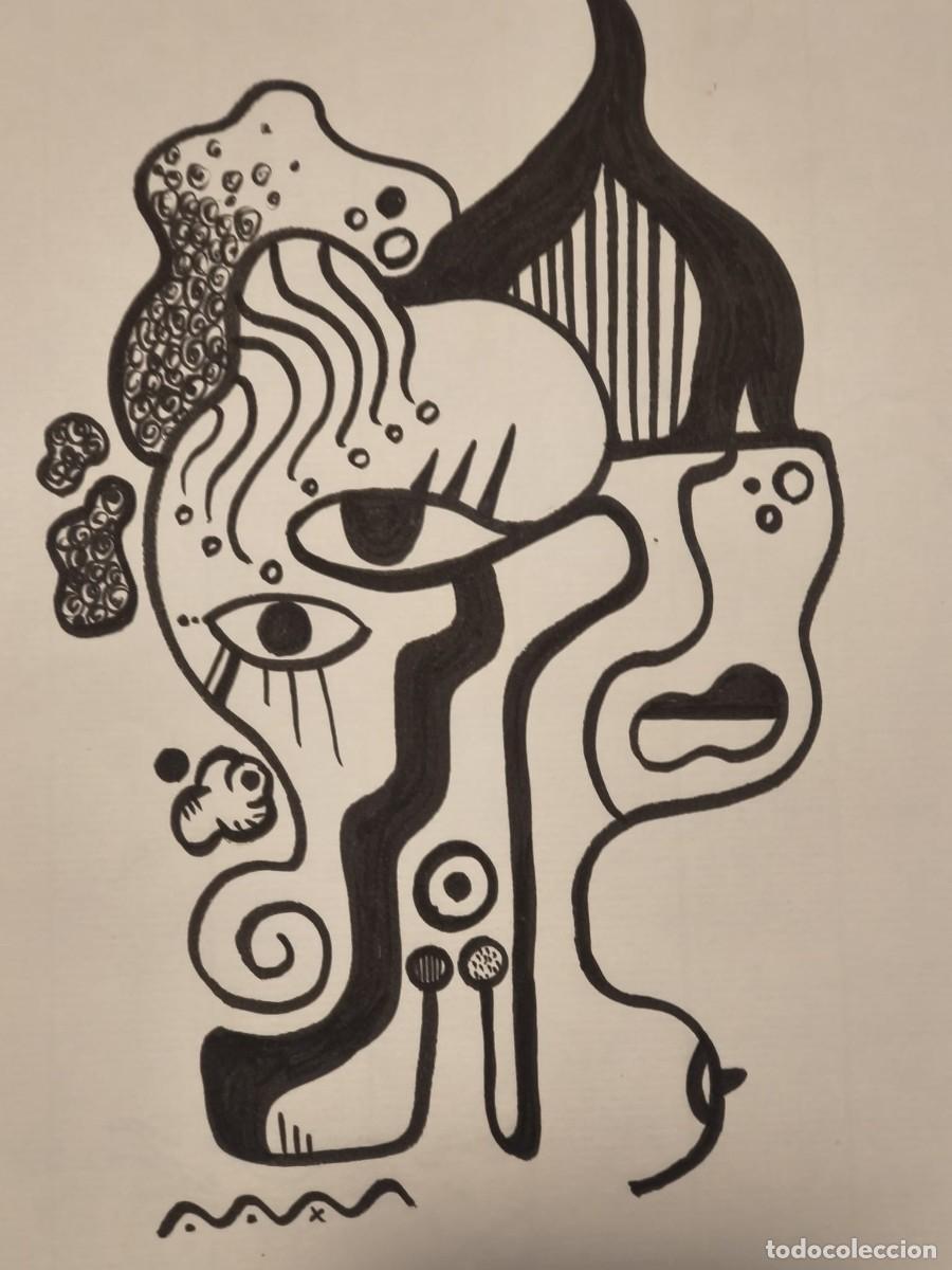 Art: Dibujo original, serie bestiarios. Tinta sobre papel verjurado. 21x29cm. Sin t&iacute;tulo. Firmado SBLS