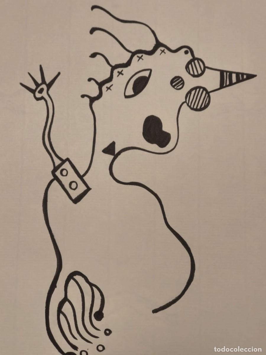 Art: Dibujo original, serie bestiarios. Tinta sobre papel verjurado. 21x29cm. Sin t&iacute;tulo. Firmado SBLS