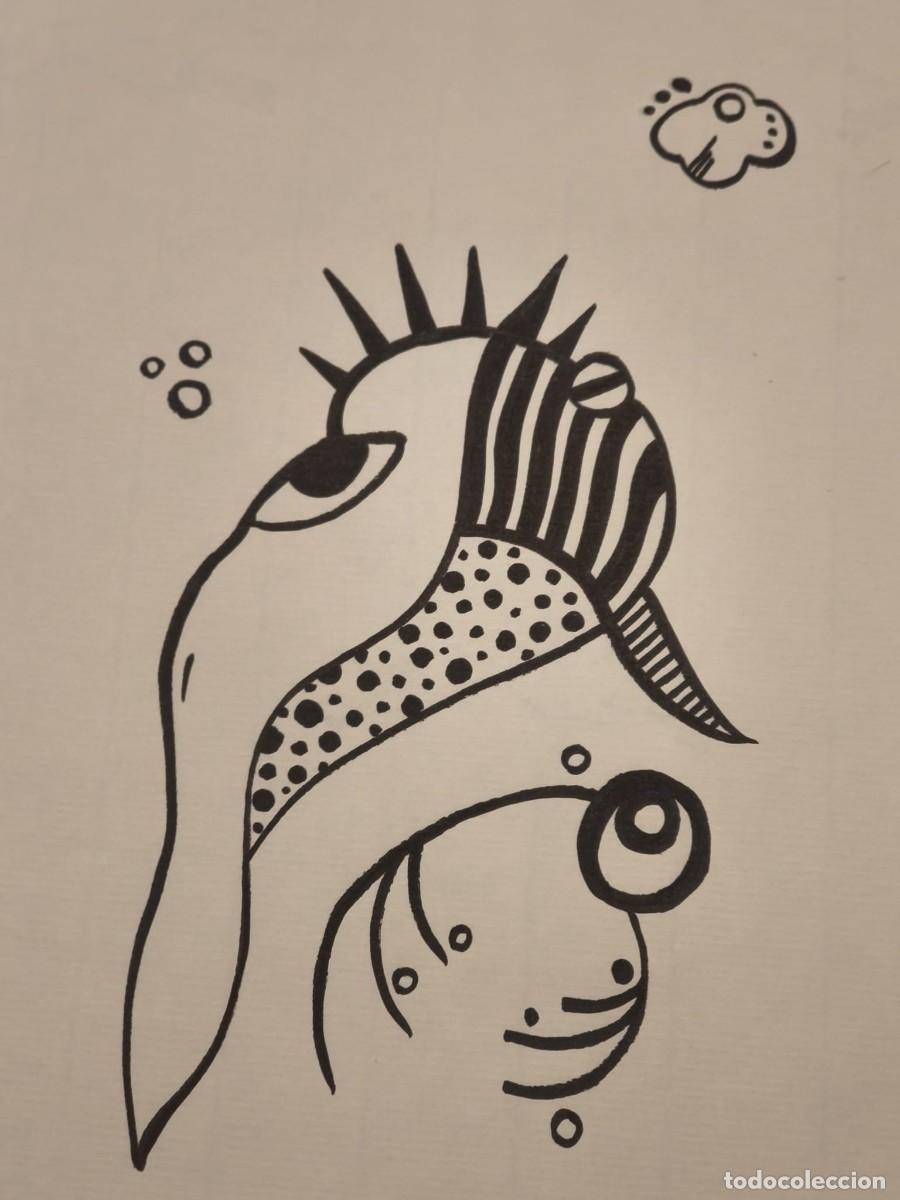 Art: Dibujo original, serie bestiarios. Tinta sobre papel verjurado. 21x29cm. Sin t&iacute;tulo. Firmado SBLS