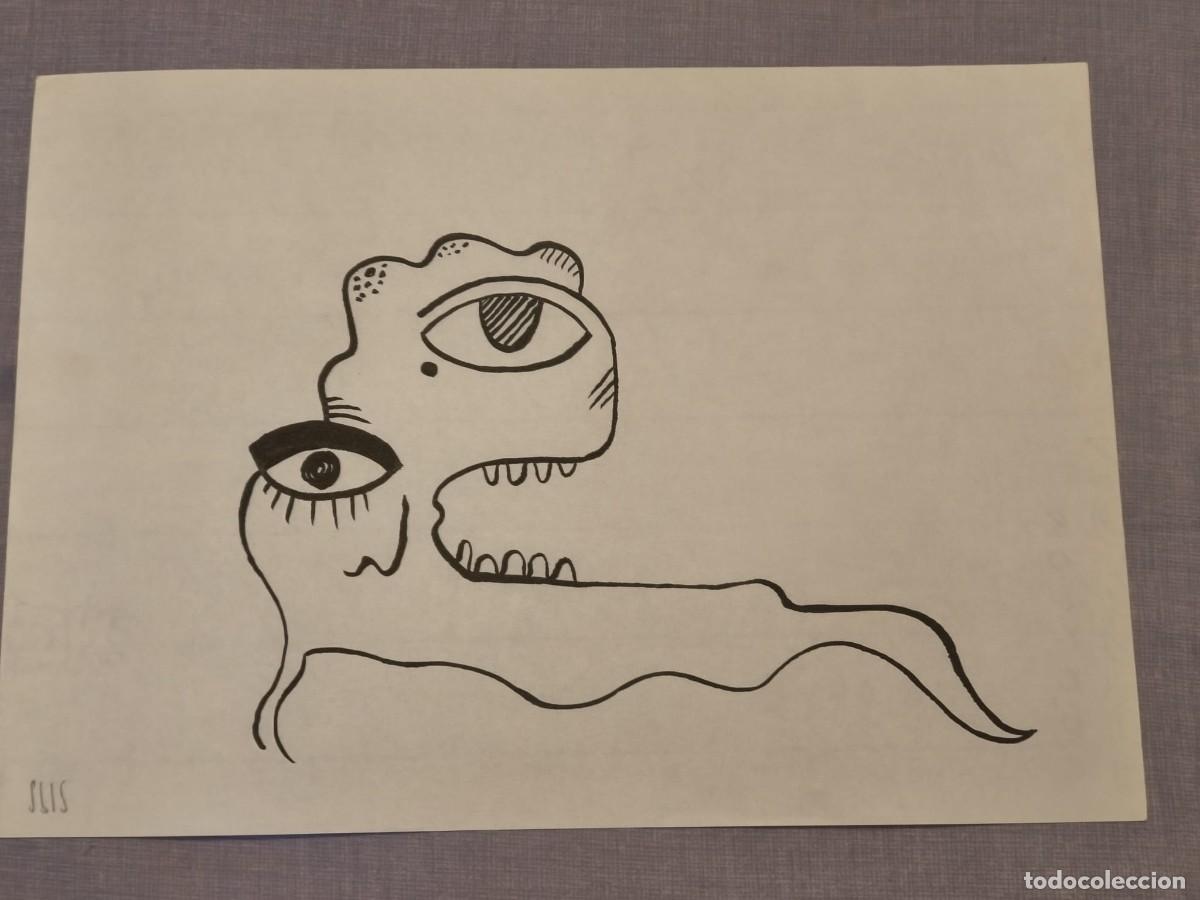 Arte: Dibujo original, serie bestiario. Tinta sobre papel verjurado. 21x29cm. Sin t&iacute;tulo. Firmado SBLS
