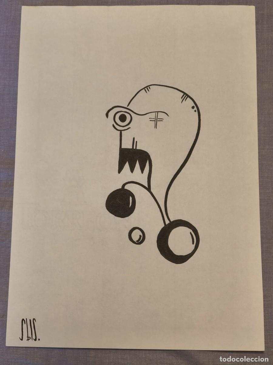 Arte: Dibujo original, serie bestiario. Tinta sobre papel verjurado. 21x29cm. Sin t&iacute;tulo. Firmado SBLS