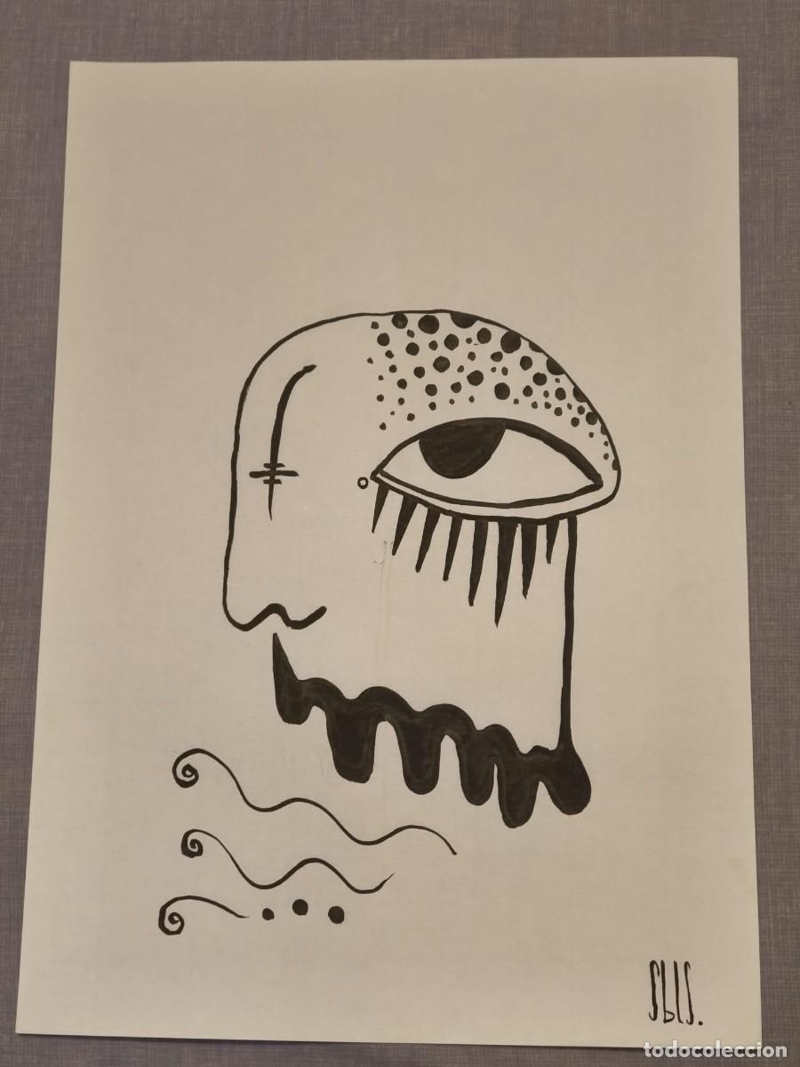 Arte: Dibujo original, serie bestiario. Tinta sobre papel verjurado. 21x29cm. Sin t&iacute;tulo. Firmado SBLS