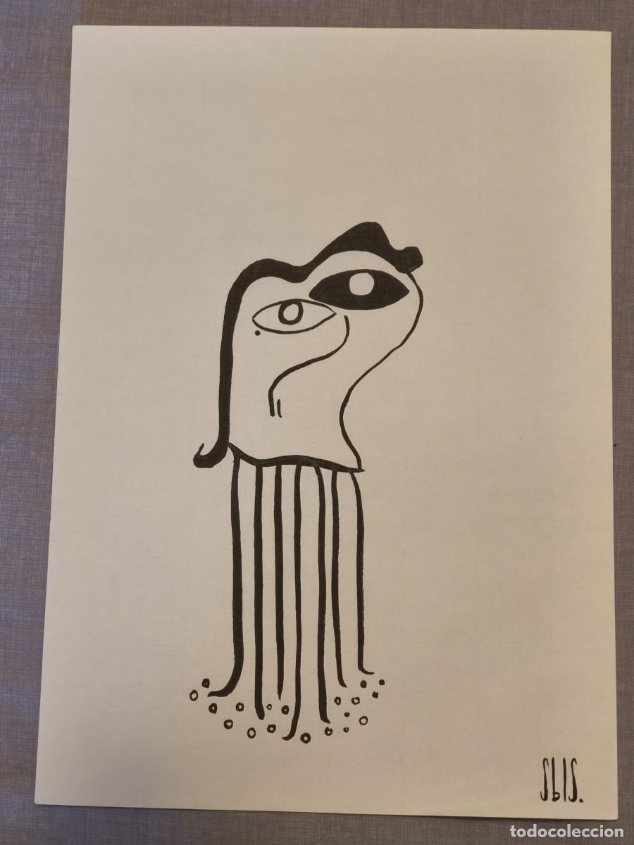 Arte: Dibujo original, serie bestiario. Tinta sobre papel verjurado. 21x29cm. Sin t&iacute;tulo. Firmado SBLS