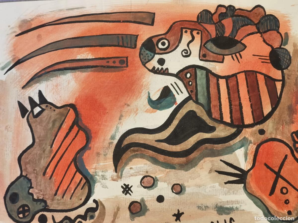 Arte: Dibujo original, serie bestiario. Tinta sobre papel verjurado. 21x29cm. Sin t&iacute;tulo. Firmado SBLS