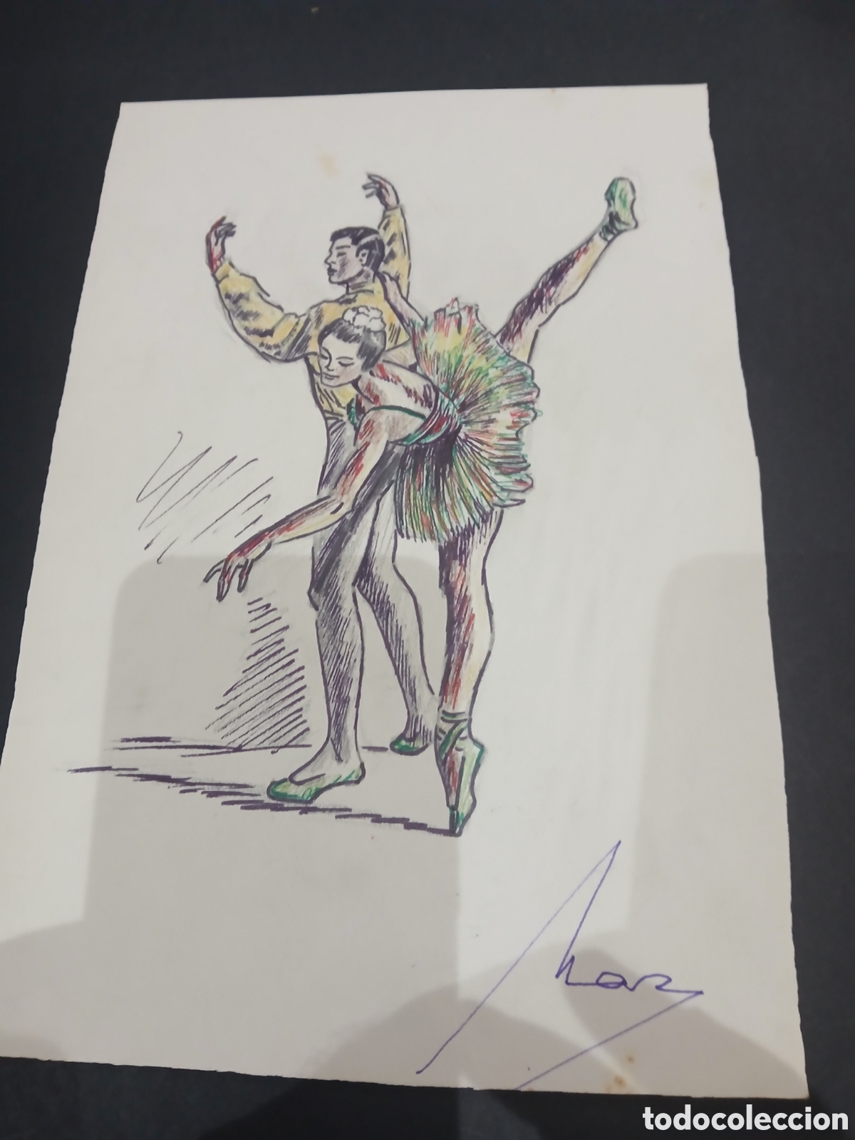 Arte: Dibujo firmado sin identificar