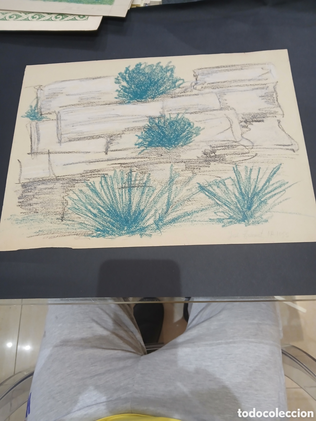 Arte: Dibujo firmado jose torrent